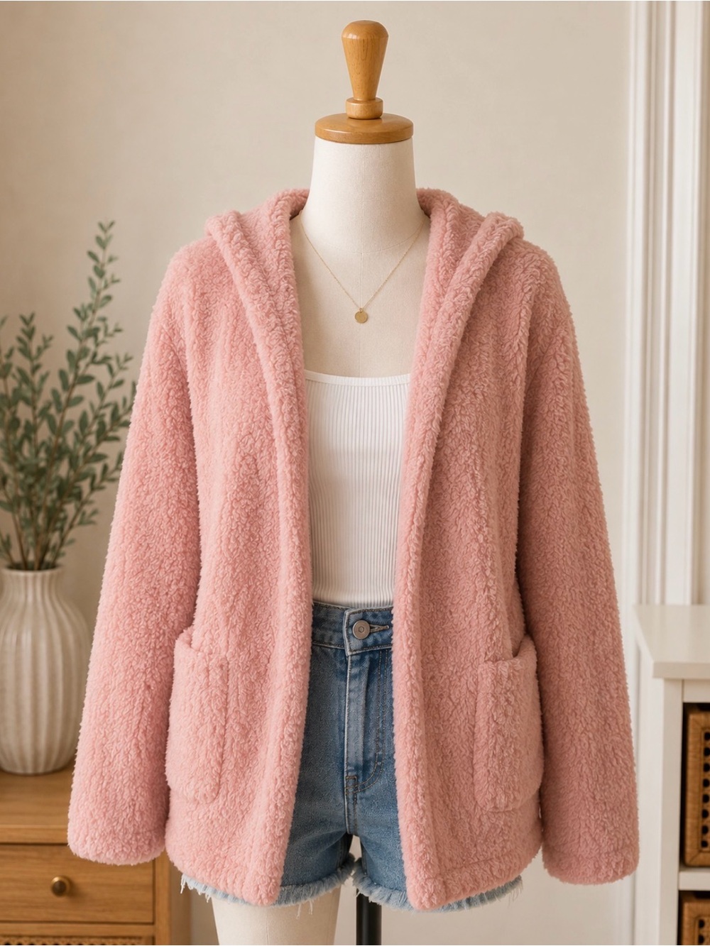 Papaya Women’s Cozy Fuzzy Jacket - M